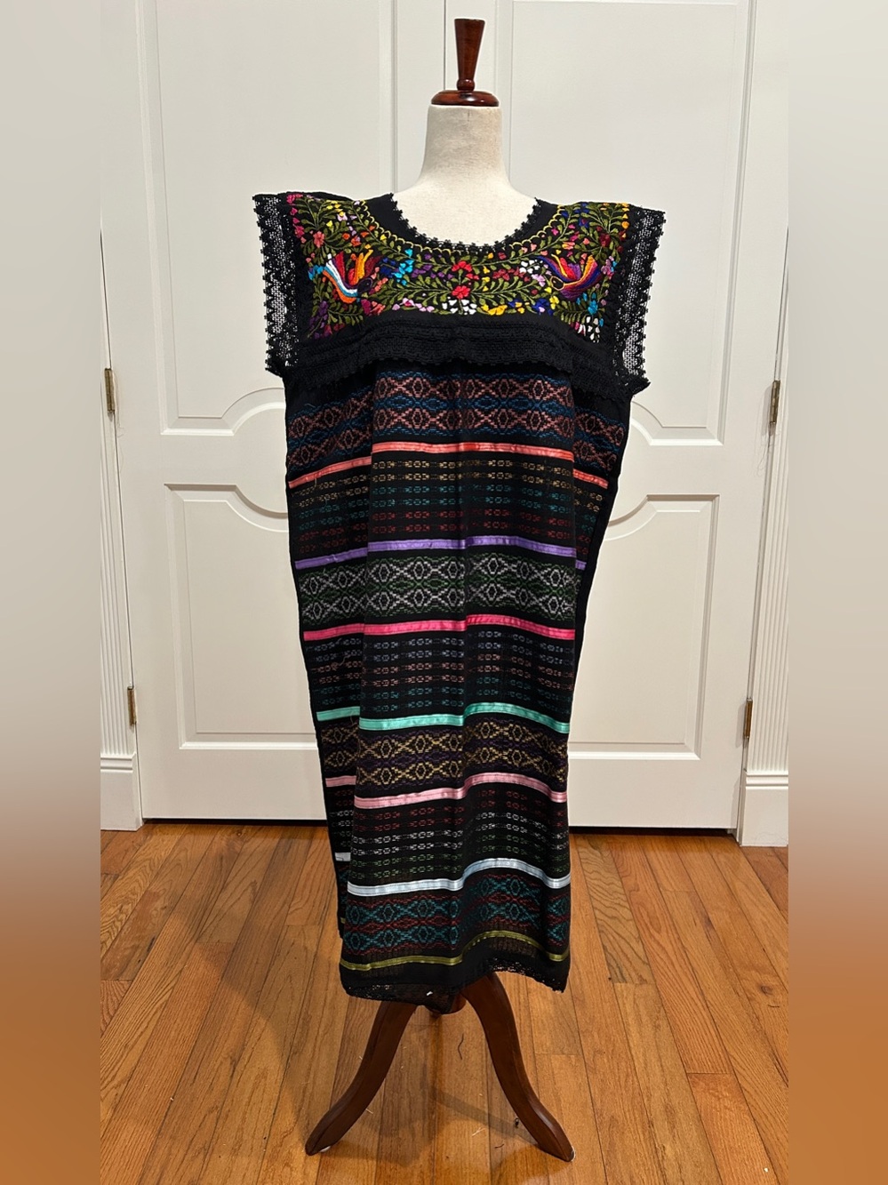 Paloma Embroidered Mexican Dress Is Made In Oaxaca